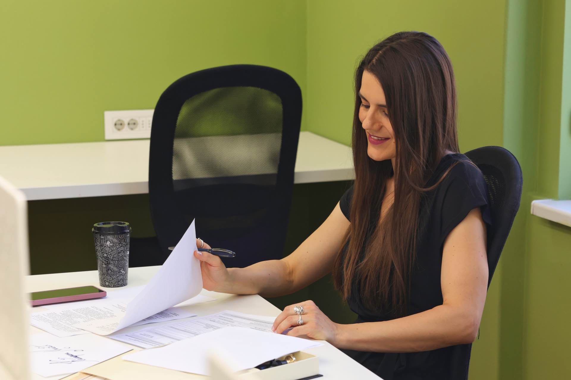 brankova hub girl signing documents